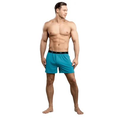 Male Power Bamboo Boxer Teal XL