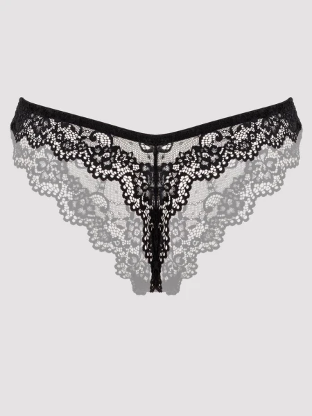 Lovehoney Plus Size Bombshell Black Lace Babydoll Set