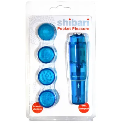 Shibari Pocket Pleasure w 4 Attach Blue