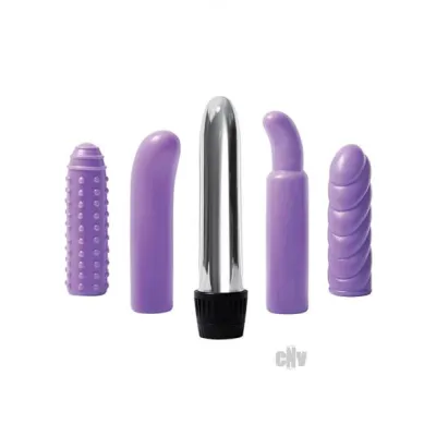 Evolved Multi Sleeve Vibrator Kit Purple