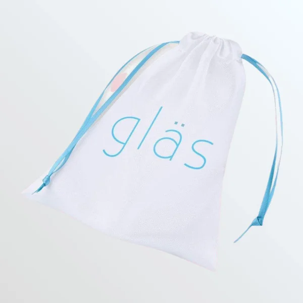 Gläs Curved Beaded Glass Dildo - Clear