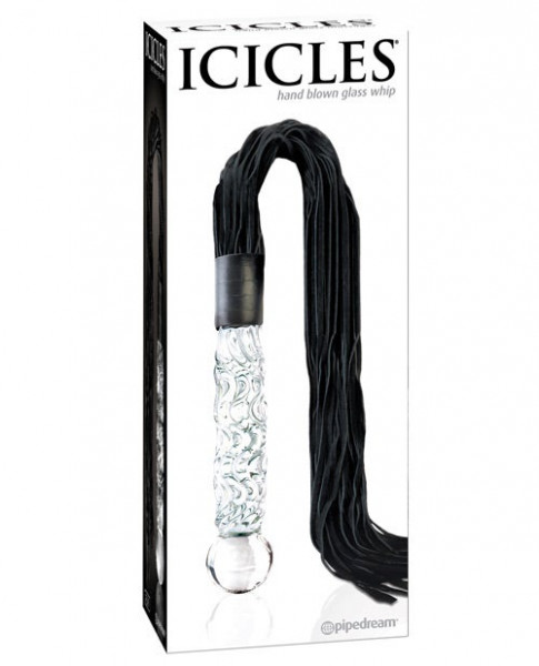Pipedream Icicles No. 38 Hand Blown Glass Handled Whip