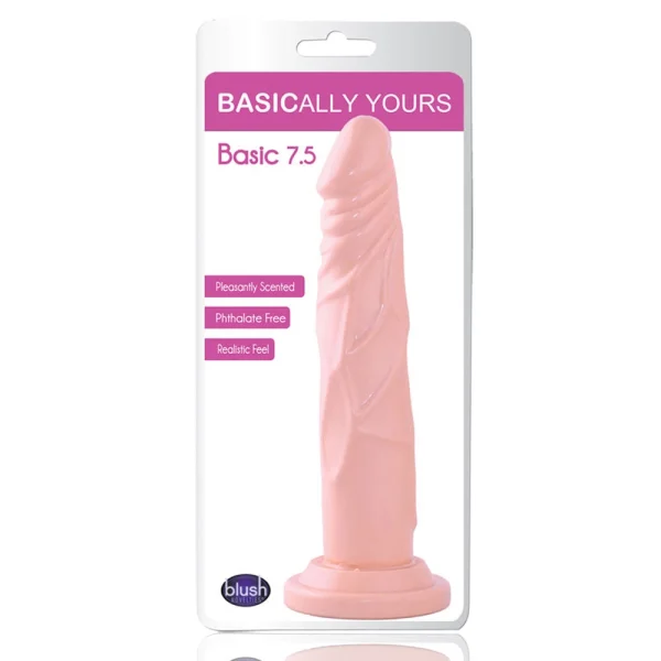 Dr. Skin 7.5 Inch Basic Realistic Dildo With Suction Cup by Blush - Vanilla