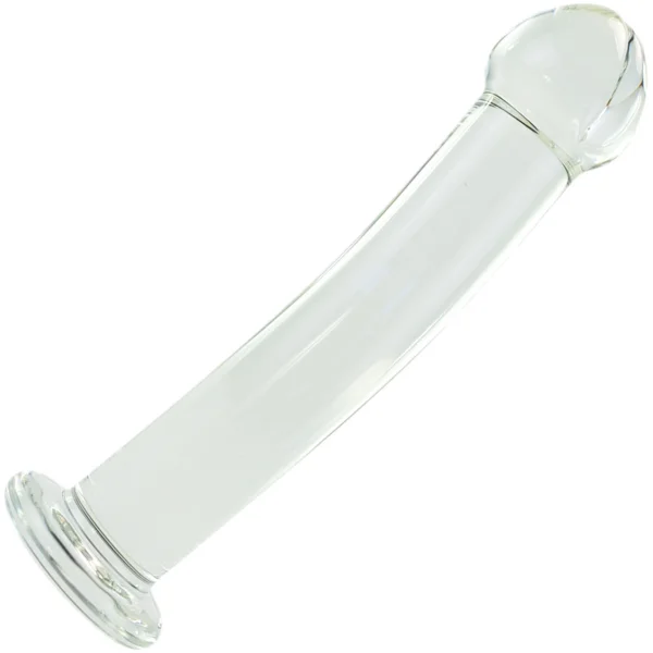 Harness Smooth Glass Dildo By Crystal Delights - Clear