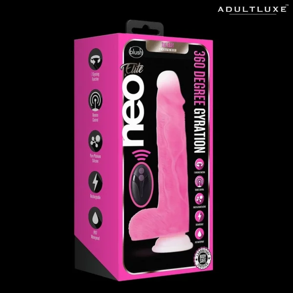 Neo Elite Roxy 8 inches 360 Degree Gyrating Silicone Dildo