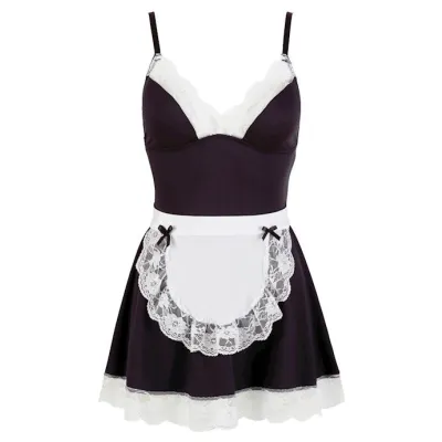 Frans Maids Dress Black White Extra Large