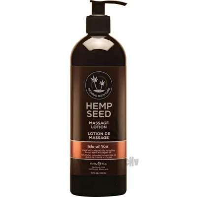 Earthly Body Hemp Massage Lotion Isle Of You 16oz