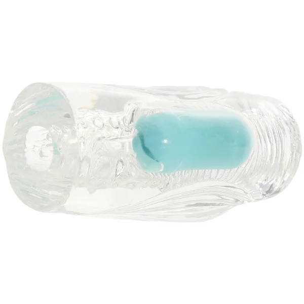 Clear 'Aster' Male Masturbator with Rechargeable Bullet