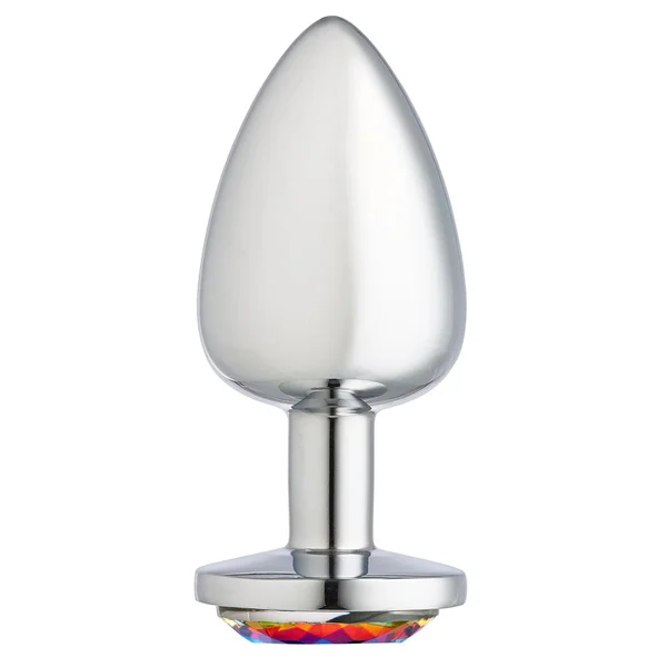 Cloud 9 Novelties Gems Silver Chromed Anal Plug - Large — image 4 of 5