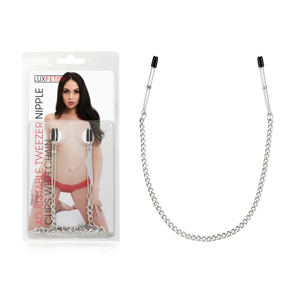 Adjustable Tweezer Nipple Clips With Chain — image 13 of 13
