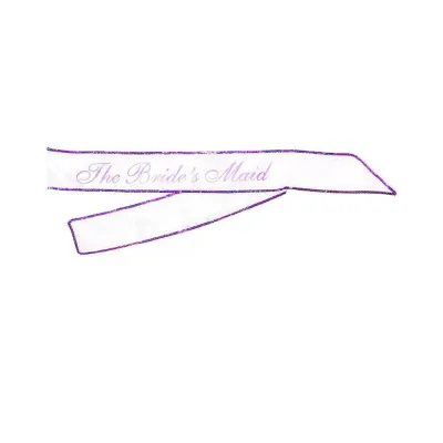 Maid Of Honor Sash Purple