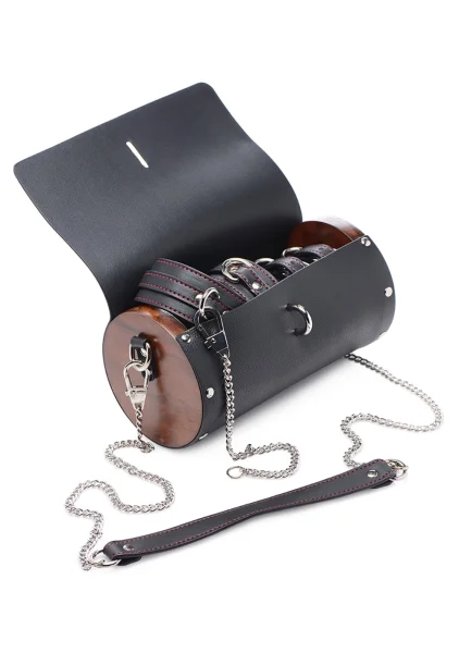 Kinky Clutch Black Bondage Set With Carrying Case