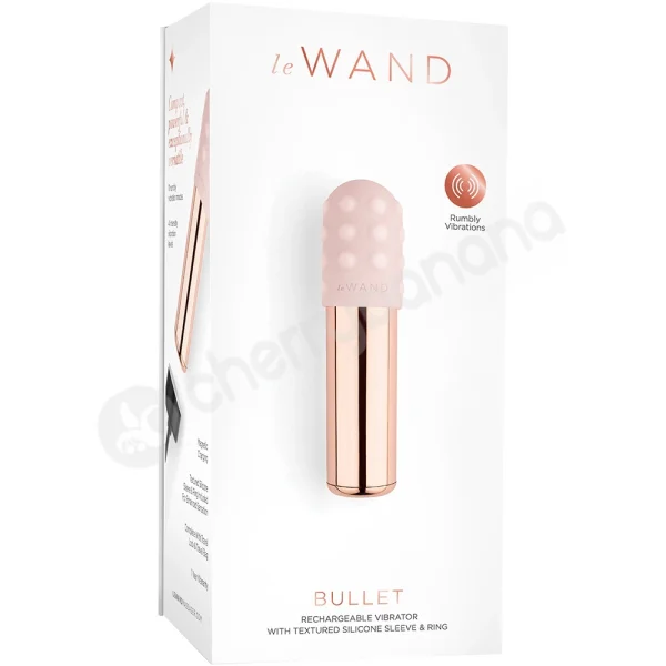 Le Wand Rose Gold Chrome 15 Speed Powerful Bullet Vibrator