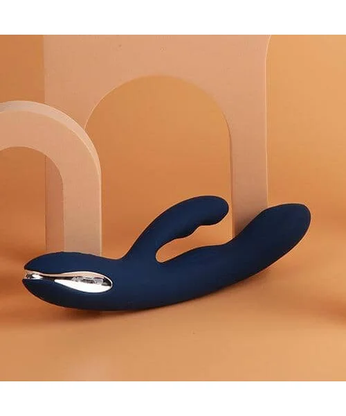 SVAKOM Aylin Rechargeable Waterproof Silicone Dual Stimulation Vibrator - Blue
