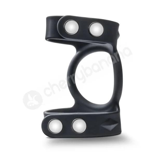 Performance VS8 silicone double cock & ball strap