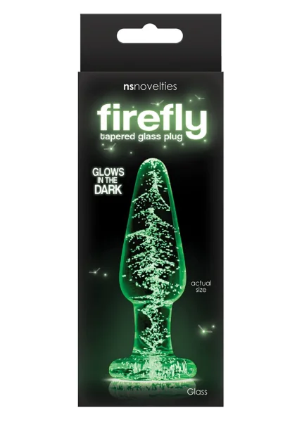 Firefly Glass Tapered Plug Medium Clear