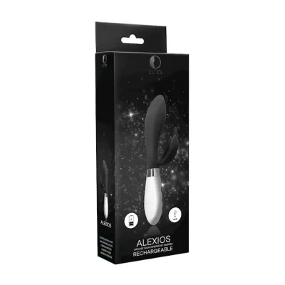 Alexios Rechargeable Vibrator Black 8 Inch