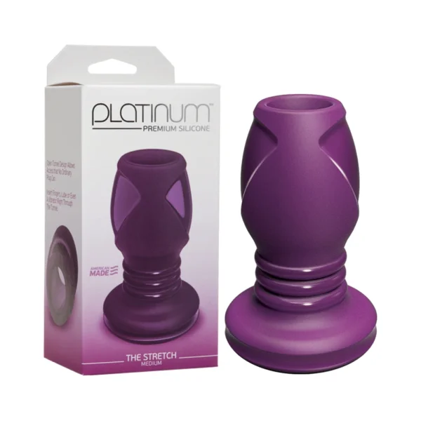 Platinum Premium Silicone The Stretch Medium Plug Purple