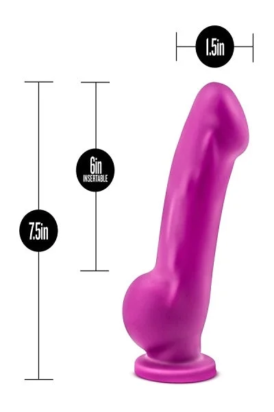 Avant D7 Ergo Silicone Suction Cup Dildo by Blush - Violet