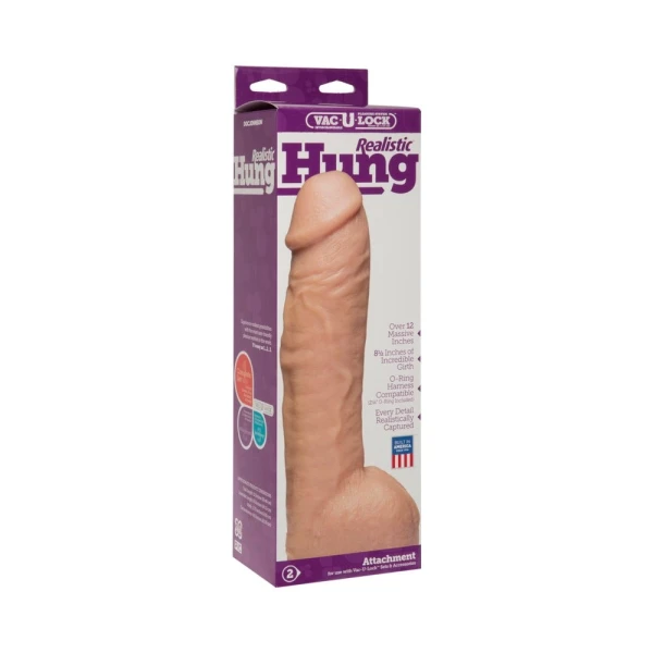 Hung Realistic Dong  Vac U Lock