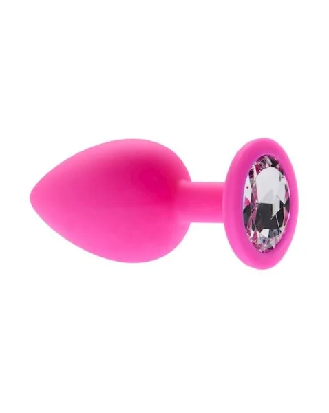 Kink Range Silicone Gemmed Butt Plug - 3.8 Inch