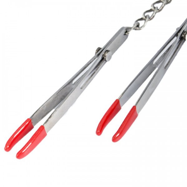 Bondara Stainless Steel Tweezer Nipple Clamps and Cock Ring — image 4 of 4