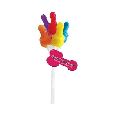 Pecker Candy Bouquet 6 Bouquets 12 Piece Pail Display