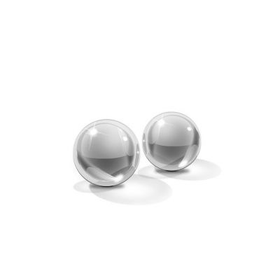 Icicles No41 Small Glass Ben wa Balls Clear