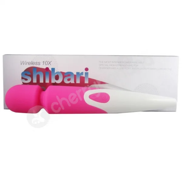 Shibari Halo Pink Wireless 10 Speed Massage Wand Vibrator