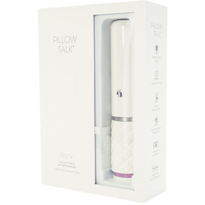 Pillow Talk Feisty Pink Trusting and Vibrating Massager