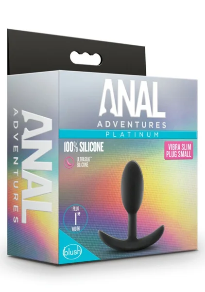 Anal Adventures Platinum - Silicone Vibra Slim Plug — image 18 of 25