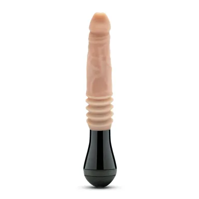 Dr Skin Silicone Dr Knight Thrusting Gyrating Vibrating Dildo Beige