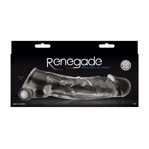 Renegade Manaconda - Clear Cock Extender Sleeve