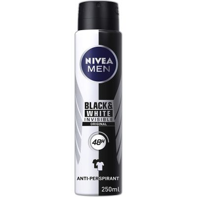 Black White Invisible Fresh Anti Perspirant Spray