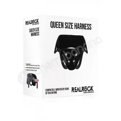 Realrock Black Queen Size Harness