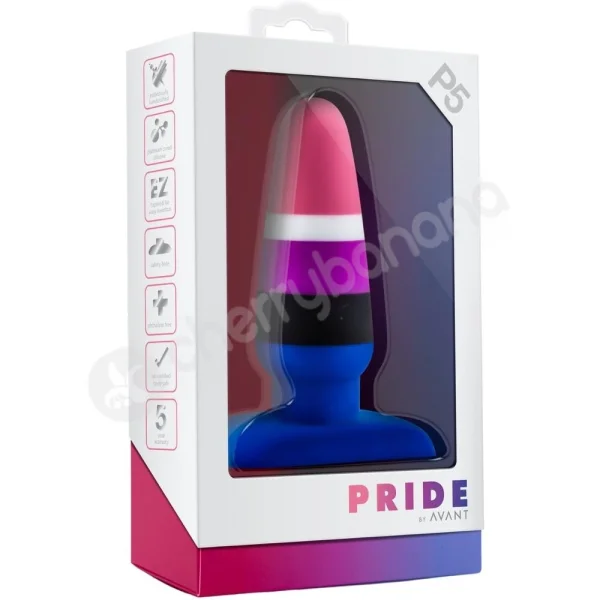 Avant Pride P5 Fluid Tapered Butt Plug With Flared Base