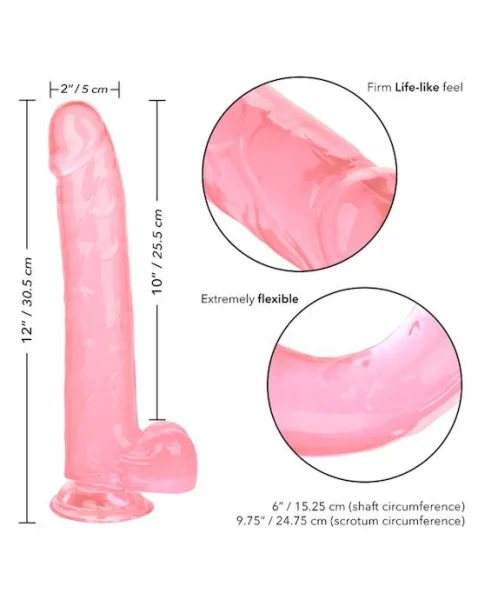 Size Queen Dildo - Pink - 10 Inch