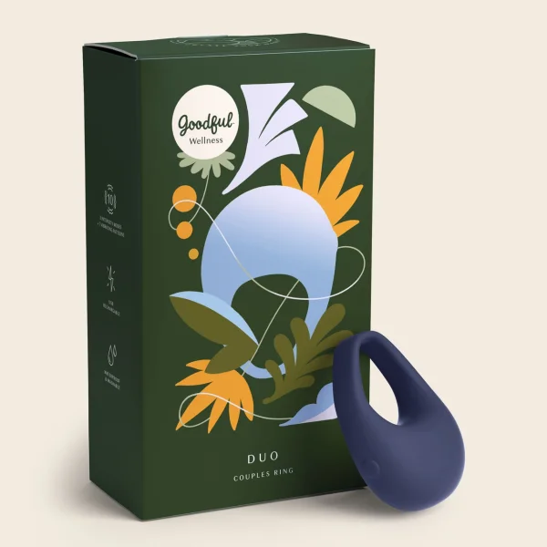 Goodful Wellness Duo Rechargeable Waterproof Silicone Cock Ring