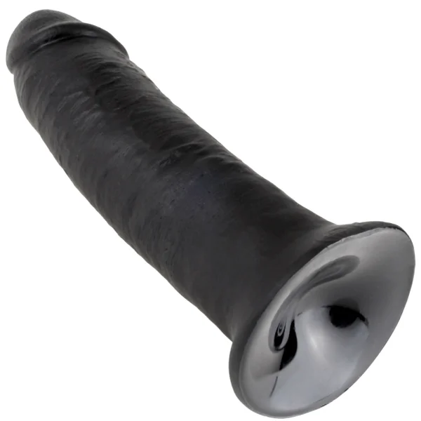 10" Veined & Girthy Black Suction Cup Dildo