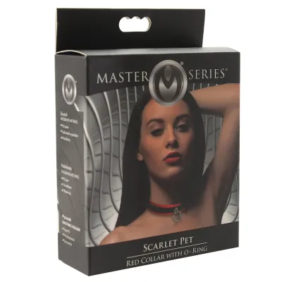 Master Series Scarlet Pet Collar with O Ring