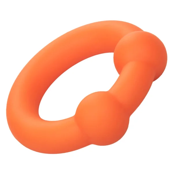 Alpha Liquid Silicone Dual Ball Ring Orange