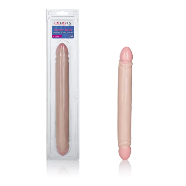 Ivory Duo 12 Inches Smooth Double Dong — image 9 of 12