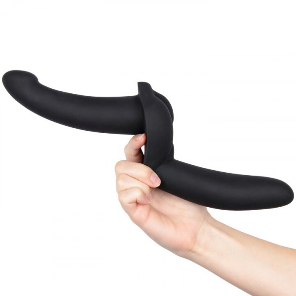 Bondara Lady Lumps Black Silicone Double Strapless Strap-On — image 4 of 4