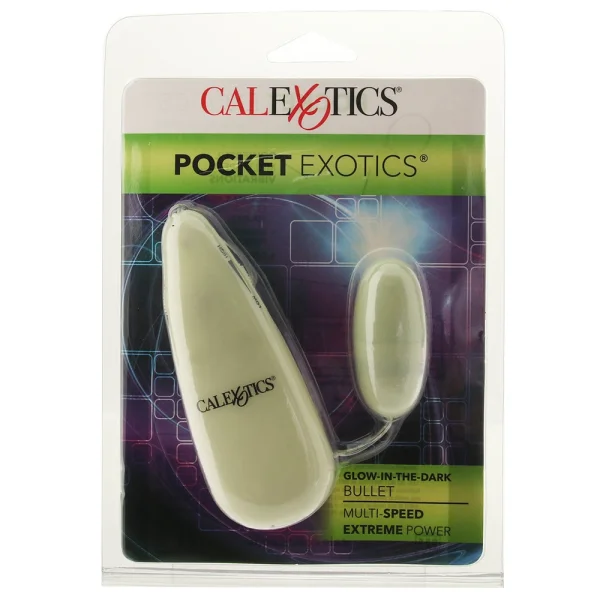 Glow In The Dark Pocket Exotics Vibrating Glowing Bullet