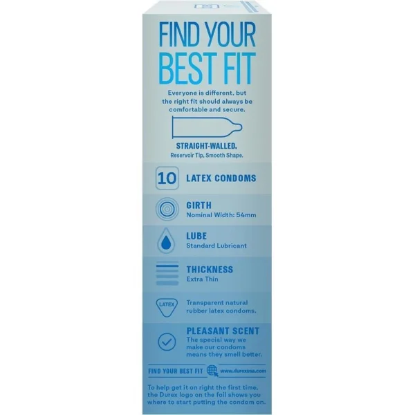 Durex Air Extra Thin Transparent Latex Condoms — image 12 of 19