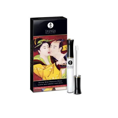 Divine Oral Pleasure Gloss Sparkling Strawberry Wine 0 33 Fl Oz 10 ml