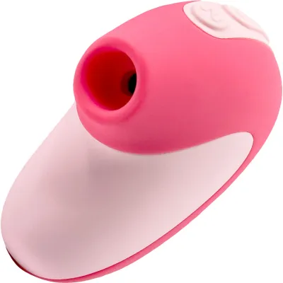 Unbound Puff Rechargeable Waterproof Silicone Pressure Wave Clitoral Stimulator Quartz Coral