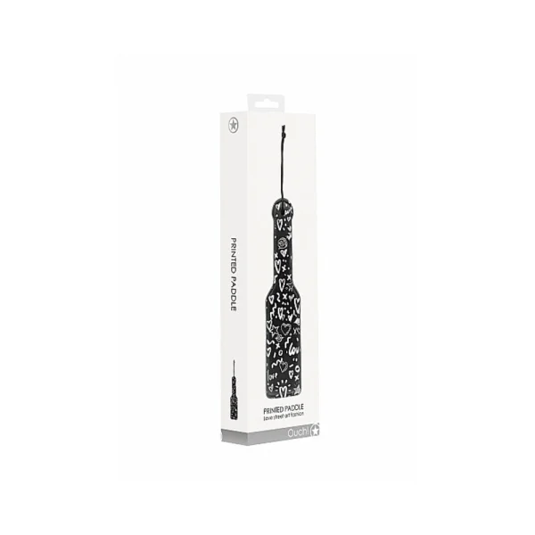 Ouch! Printed Paddle Love Street Art Fashion Black — image 4 of 6