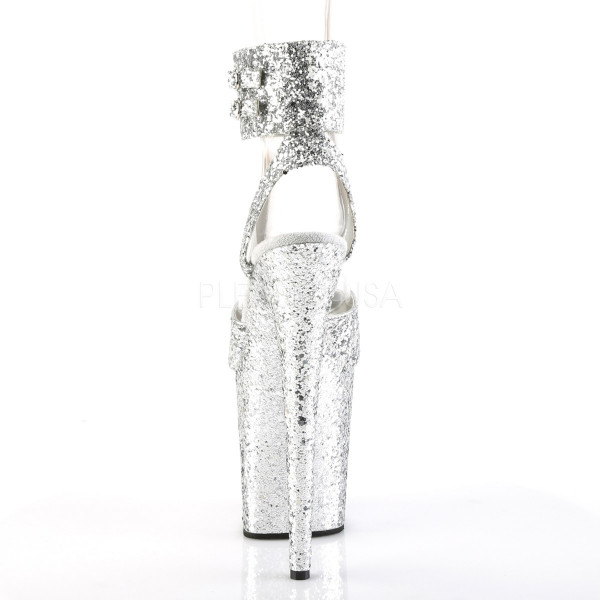 8 inches Heel, 4 inches PF Glitter Ankle Strap Sandal — image 8 of 25