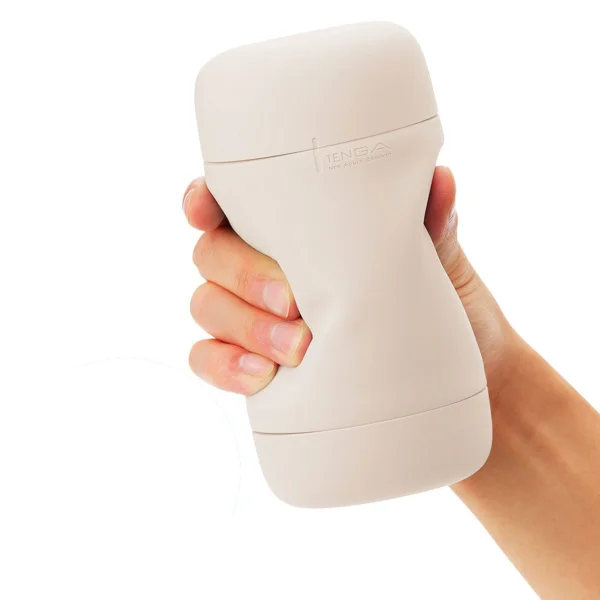 Tenga Puffy Reusable Penis Masturbation Cup - Latte Brown